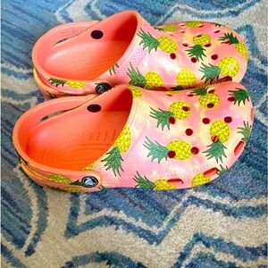 Pineapple crocs